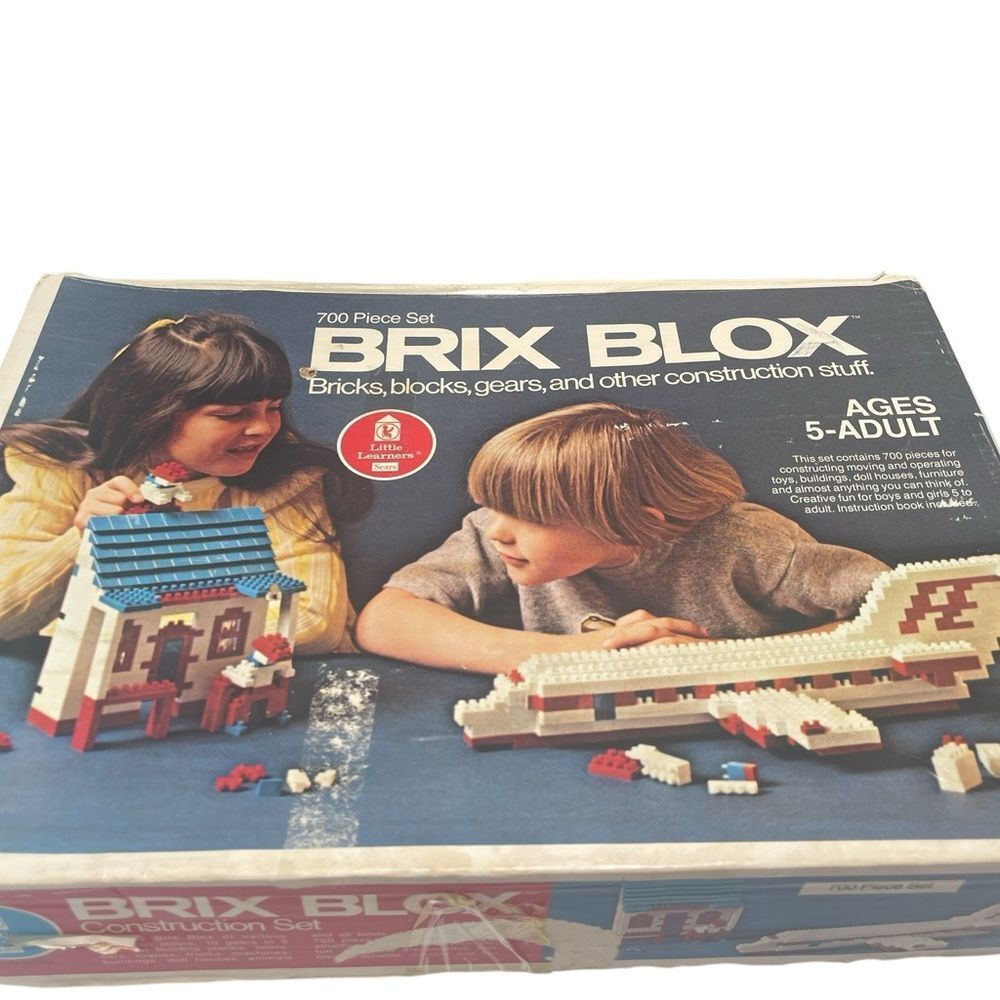 Vintage Sears Little Leaners Brix Blox Construction Set 785 pcs